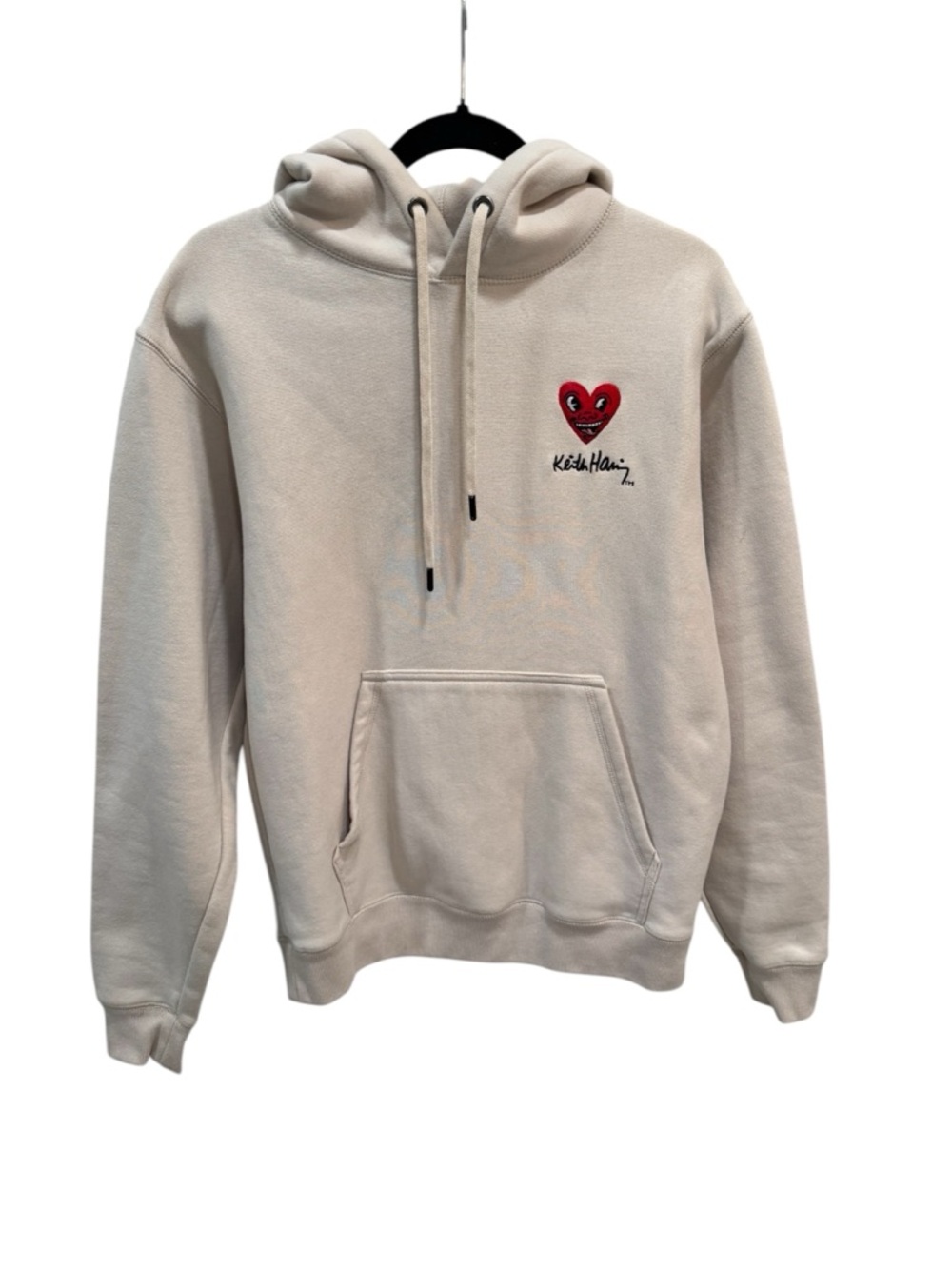 Keith Haring x Shoe Palace Collab Embroidered Graphic Hoodie Small Baggy Fit